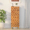 vidaXL - Hoge - kast - 40x33,5x110 - cm - massief - mangohout - bruin - en - zwart