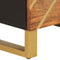 vidaXL - Hoge - kast - 40x33,5x110 - cm - massief - mangohout - bruin - en - zwart