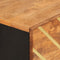 vidaXL - Hoge - kast - 40x33,5x110 - cm - massief - mangohout - bruin - en - zwart
