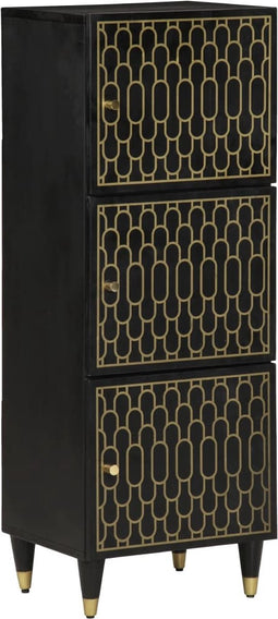 vidaXL - Hoge - kast - 40x33x110 - cm - massief - mangohout