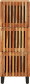 vidaXL - Hoge - kast - 40x34x110 - cm - massief - acaciahout