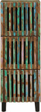 vidaXL - Hoge - kast - 40x34x110 - cm - massief - acaciahout