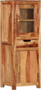 vidaXL - Hoge - kast - 40x34x110 - cm - massief - acaciahout