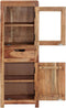 vidaXL - Hoge - kast - 40x34x110 - cm - massief - acaciahout