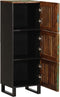vidaXL - Hoge - kast - 40x34x110 - cm - massief - acaciahout