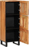 vidaXL - Hoge - kast - 40x34x110 - cm - massief - acaciahout