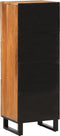 vidaXL - Hoge - kast - 40x34x110 - cm - massief - acaciahout