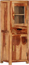 vidaXL - Hoge - kast - 40x34x110 - cm - massief - acaciahout