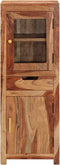 vidaXL - Hoge - kast - 40x34x110 - cm - massief - acaciahout