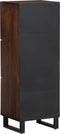 vidaXL - Hoge - kast - 40x34x110 - cm - massief - mangohout - bruin