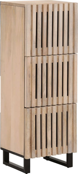 vidaXL - Hoge - kast - 40x34x110 - cm - massief - mangohout