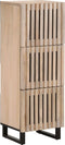vidaXL - Hoge - kast - 40x34x110 - cm - massief - mangohout