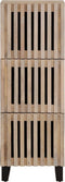 vidaXL - Hoge - kast - 40x34x110 - cm - massief - mangohout