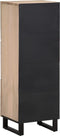 vidaXL - Hoge - kast - 40x34x110 - cm - massief - mangohout