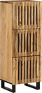 vidaXL - Hoge - kast - 40x34x110 - cm - massief - ruw - mangohout
