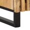 vidaXL - Hoge - kast - 40x34x110 - cm - massief - ruw - mangohout