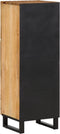vidaXL - Hoge - kast - 40x34x110 - cm - massief - ruw - mangohout