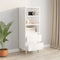 vidaXL - Hoge - kast - 40x36x110 - bewerkt - hout - hoogglans - wit