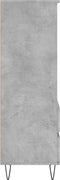 vidaXL - Hoge - kast - 40x36x110 - cm - bewerkt - hout - betongrijs