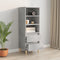 vidaXL - Hoge - kast - 40x36x110 - cm - bewerkt - hout - betongrijs