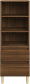 vidaXL - Hoge - kast - 40x36x110 - cm - bewerkt - hout - bruineiken
