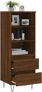 vidaXL - Hoge - kast - 40x36x110 - cm - bewerkt - hout - bruineiken
