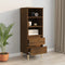 vidaXL - Hoge - kast - 40x36x110 - cm - bewerkt - hout - bruineiken