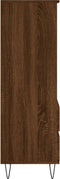 vidaXL - Hoge - kast - 40x36x110 - cm - bewerkt - hout - bruineiken