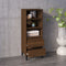 vidaXL - Hoge - kast - 40x36x110 - cm - bewerkt - hout - bruineiken