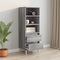 vidaXL - Hoge - kast - 40x36x110 - cm - bewerkt - hout - grijs - sonoma