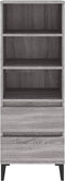vidaXL - Hoge - kast - 40x36x110 - cm - bewerkt - hout - grijs - sonoma