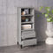 vidaXL - Hoge - kast - 40x36x110 - cm - bewerkt - hout - grijs - sonoma