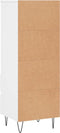 vidaXL - Hoge - kast - 40x36x110 - cm - bewerkt - hout - wit