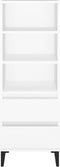 vidaXL - Hoge - kast - 40x36x110 - cm - bewerkt - hout - wit