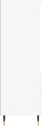 vidaXL - Hoge - kast - 40x36x110 - cm - bewerkt - hout - wit