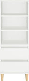vidaXL - Hoge - kast - 40x36x110 - cm - bewerkt - hout - wit