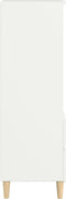 vidaXL - Hoge - kast - 40x36x110 - cm - bewerkt - hout - wit
