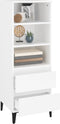 vidaXL - Hoge - kast - 40x36x110 - cm - bewerkt - hout - wit