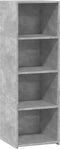 vidaXL - Hoge - kast - 40x41x124 - cm - bewerkt - hout - betongrijs