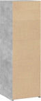 vidaXL - Hoge - kast - 40x41x124 - cm - bewerkt - hout - betongrijs