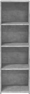 vidaXL - Hoge - kast - 40x41x124 - cm - bewerkt - hout - betongrijs