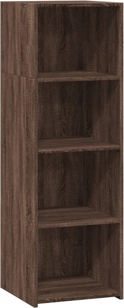 vidaXL - Hoge - kast - 40x41x124 - cm - bewerkt - hout - bruin - eikenkleur