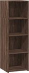 vidaXL - Hoge - kast - 40x41x124 - cm - bewerkt - hout - bruin - eikenkleur