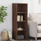 vidaXL - Hoge - kast - 40x41x124 - cm - bewerkt - hout - bruin - eikenkleur