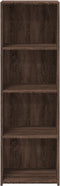 vidaXL - Hoge - kast - 40x41x124 - cm - bewerkt - hout - bruin - eikenkleur