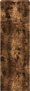 vidaXL - Hoge - kast - 40x41x124 - cm - bewerkt - hout - gerookt - eikenkleurig