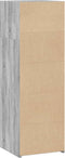 vidaXL - Hoge - kast - 40x41x124 - cm - bewerkt - hout - grijs - sonoma - eikenkleurig