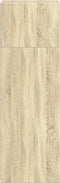 vidaXL - Hoge - kast - 40x41x124 - cm - bewerkt - hout - sonoma - eikenkleurig