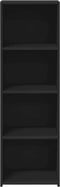 vidaXL - Hoge - kast - 40x41x124 - cm - bewerkt - hout - zwart