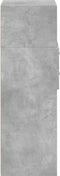 vidaXL - Hoge - kast - 40x42,5x124 - cm - bewerkt - hout - betongrijs